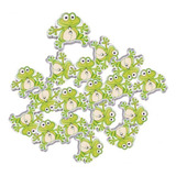 3 X 50pcs Cute Frog Botones 2 Agujeros Botón Decorativo