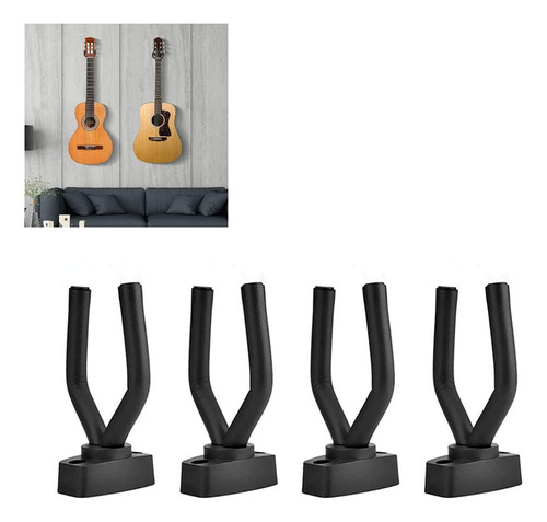 Pack 4 Soporte Para Guitara, Bajo, Ukelele, Cuatro De Muro  