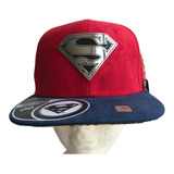 Gorra Original Dc Comics Superman Logo Plateado Azul Y Rojo