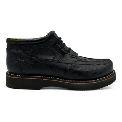 Zapatos De Vestir En Piel De Avestruz Negro Avestruz 27 Mx