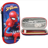 Estuche De Lapices Spiderman 3d Colegio Niño Vengadores