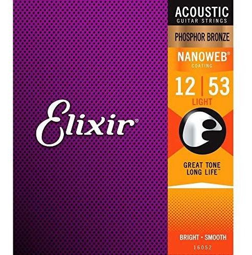 Cuerdas Elixir 16052 Cuerdas Para Guitarra Acústica De Bronc