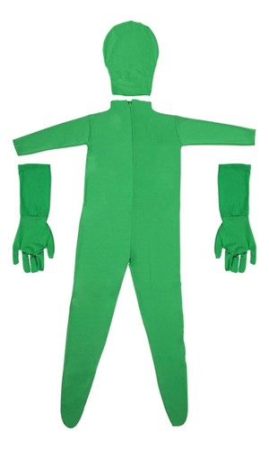 Traje De Pantalla Verde Dividido Para Fotos, Cuerpo Elástico