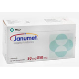 Janumet Sitagliptina Metformina 56 Comprimidos 50mg/850mg