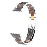 Pulseira Para Huawei Honor Band 6 - Elos Prata Ouro Metal