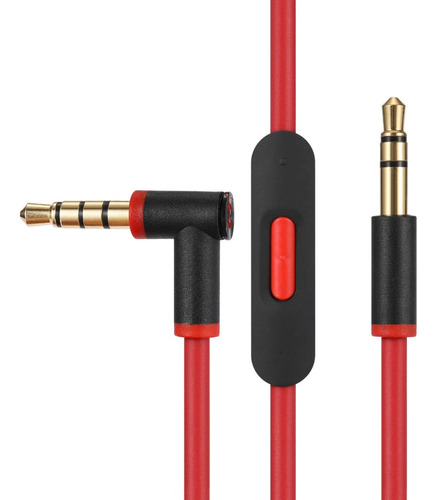Cable Repuesto Auxiliar Con Microfono Para Audifonos Beats