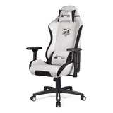 Silla De Escritorio Gtracing Ace-s1 Gamer Ergonómica  Beige Y Negra Con Tapizado De Cuero