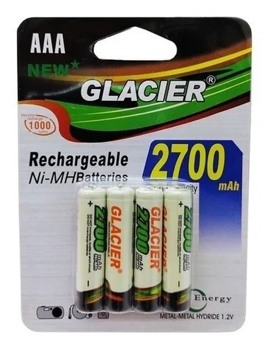 Pilha Palito Recarregável Blister Com 4 Unidades Aaa 2700mah