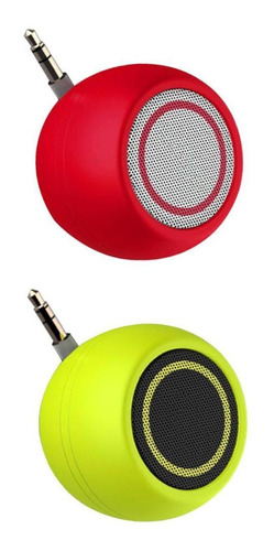 2 Peças Novo Mini Speaker 3.5mm Jack Para Celular Tablet