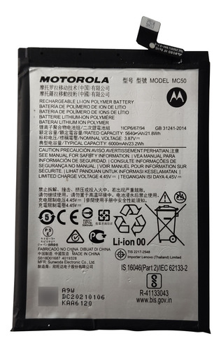 Batería Original Moto G9 Power