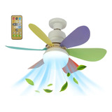 Ventilador Summer Cool Light Con Mando A Distancia