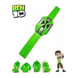 Reloj Ben 10 Omnitrix Con Luz Y 4 Figuras Aliens