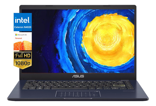 Laptop Ultradelgada Asus Vivobook Go De 14 Fhd, Intel Celer