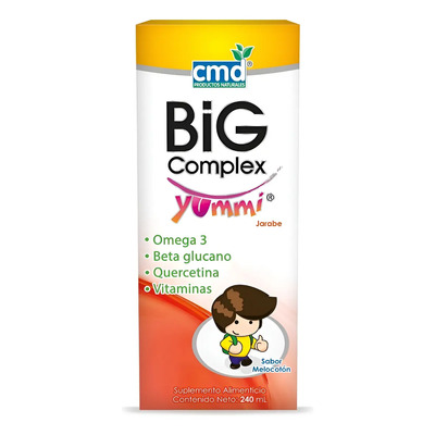 Big Complex Yummi / Omega 3, Beta-glucano Jarabe C/240ml Cmd Durazno