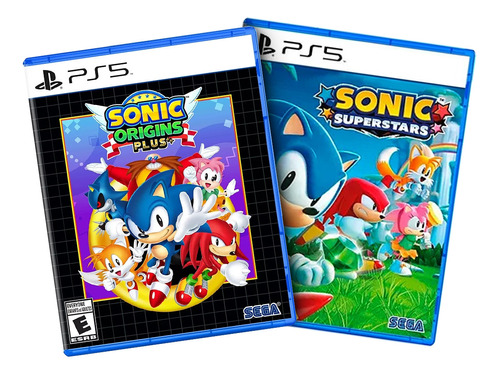 Combo Sonic Origins Plus + Sonic Superstars Ps5 Midia Fisica
