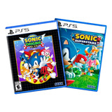 Combo Sonic Origins Plus + Sonic Superstars Ps5 Midia Fisica