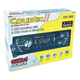 Autoestéreo Bt 2-usb Sd Mp3 Fm Control 60wx4 Coustic Co-300