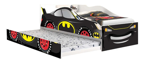 Cama Solteiro Com Auxiliar Batman, Cama Infantil