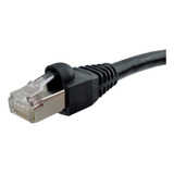 Cabo De Rede Cat6 Blindado Stp 35 Metros Preto Montado