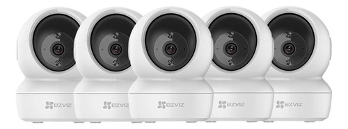 Kit De Cámara De Seguridad Ezviz C6n, 2 Mp, Fhd, Wifi, 5 Pulgadas, Color Blanco