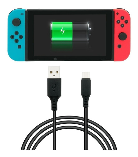 Cable De Carga Tipo C Compatible Con Joycon Nintendo Switch