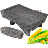 Molcajete Metate 12  Piedra Volcánica Antigua Prehispánica