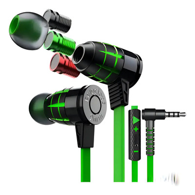 Auriculares In-ear Gamer KIPSGAMING G25 Verde Musgo Alámbricos 3 Modos | Meses sin interés
