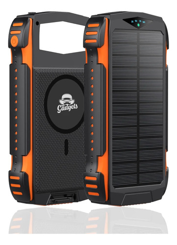 Power Bank Bateria Solar 20,000mah Carga Inalámbrica | Envío gratis