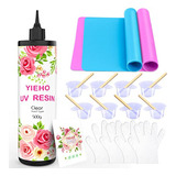 Kit De Resina Uv Yieho De 500g, Suministros De Resina Epoxi