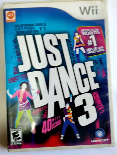 Videojuego Just Dance 3 Juego Nintendo Wii Baile Manual