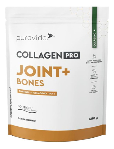 Collagen Pro Joint Bones Tipo 2 - 450g - Pura Vida