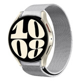 Pulseira Metal Milanês Para Samsung Watch 6 40-43-44-47mm Cor Prata Largura 20 Mm