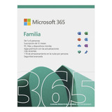 Licencia Digital Microsoft 365 Familia, 6 Usuarios, 1 Año