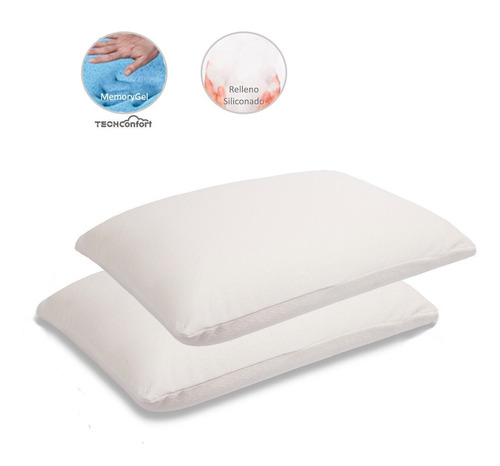 Almohada Memorygel Y Siliconado Premium - Extragrandes Setx2