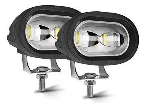 Par Faros Aux Led Cree Proyector 6d 4400 Lumen Flood 8000°k