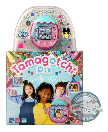 Tamagotchi Pix Party Confetti Mascota Virtual - Bandai