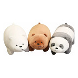 Osos Escandalosos De 25 Cm, Color Marrón, Polar Y Panda 3pcs