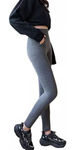 Leggings Térmicos De Invierno Con Forro Polar Grueso Mujer