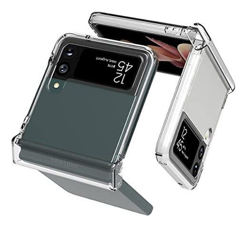 Funda Para Samsung Galaxy Z Flip 3/transparente Cubrebisagra