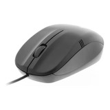 Mouse De 3 Botones Color Negro Alámbrico Para Portátil Y Pc