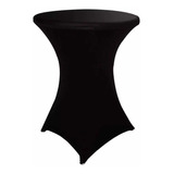 Mantel Spandex  Redondo  80* 110 Cm  Color  Negro
