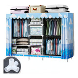 201×45×170cm Closet Ropero Armable Organizador Guardaropa