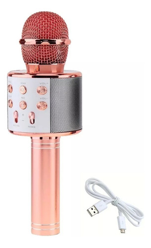 Micrófono Recargable Inalámbrico Karaoke Fiestas Bluetooth