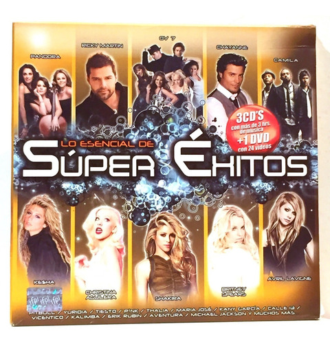 Lo Esencial De Súper Éxitos Britney Spears Christina 3cd Dvd