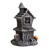 Mini Casa Embrujada Led Halloween Decoración