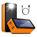 Solar Power Bank 50000mah, Cargador De Teléfono Solar Portát
