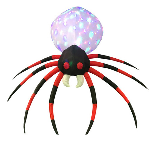 Inflable De Halloween 2.2m Grande Araña Spider Exteriores