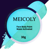 Meicoly Pintura Facial Verde Azulado Neón, Pintura Facial .