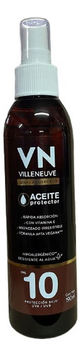 Villeneuve Aceite Protector Solar Fps 10 Bronceador 190ml