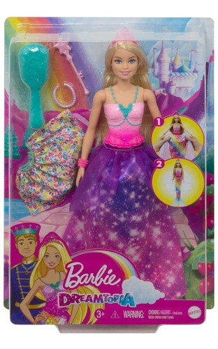 Barbie Dreamtopia - De Princesa A Sirena! Original Mattel 